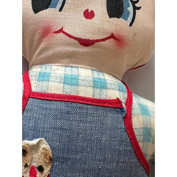 Vintage Knickerbocker Joy Of A Toy Dolls of Distinction Boy Rag Doll Overalls - Picture 9 of 12